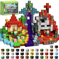 Intoypad 300PCS magnetic blocks forest tower for imaginative play