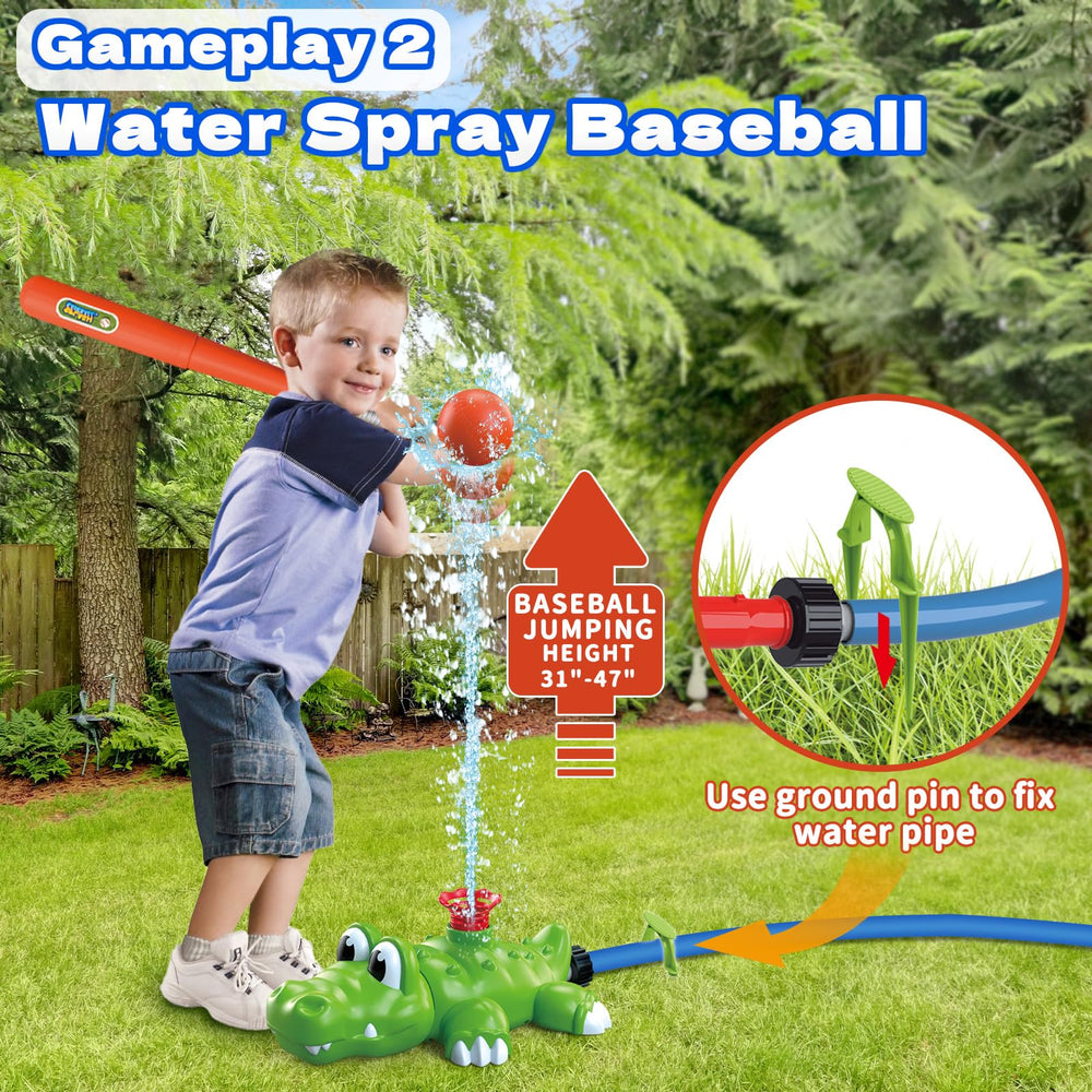 Intoypad 360-degree rotating sprayer covers a wide play area