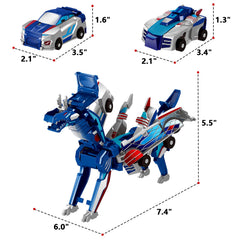 Intoypad blue dragon transform closeup shows magnetic action