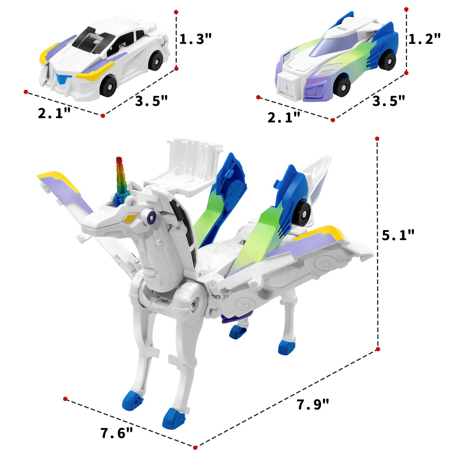 Intoypad magnetic transformation unicorn blue, two-in-one toy sparks creative, hands-on learning.