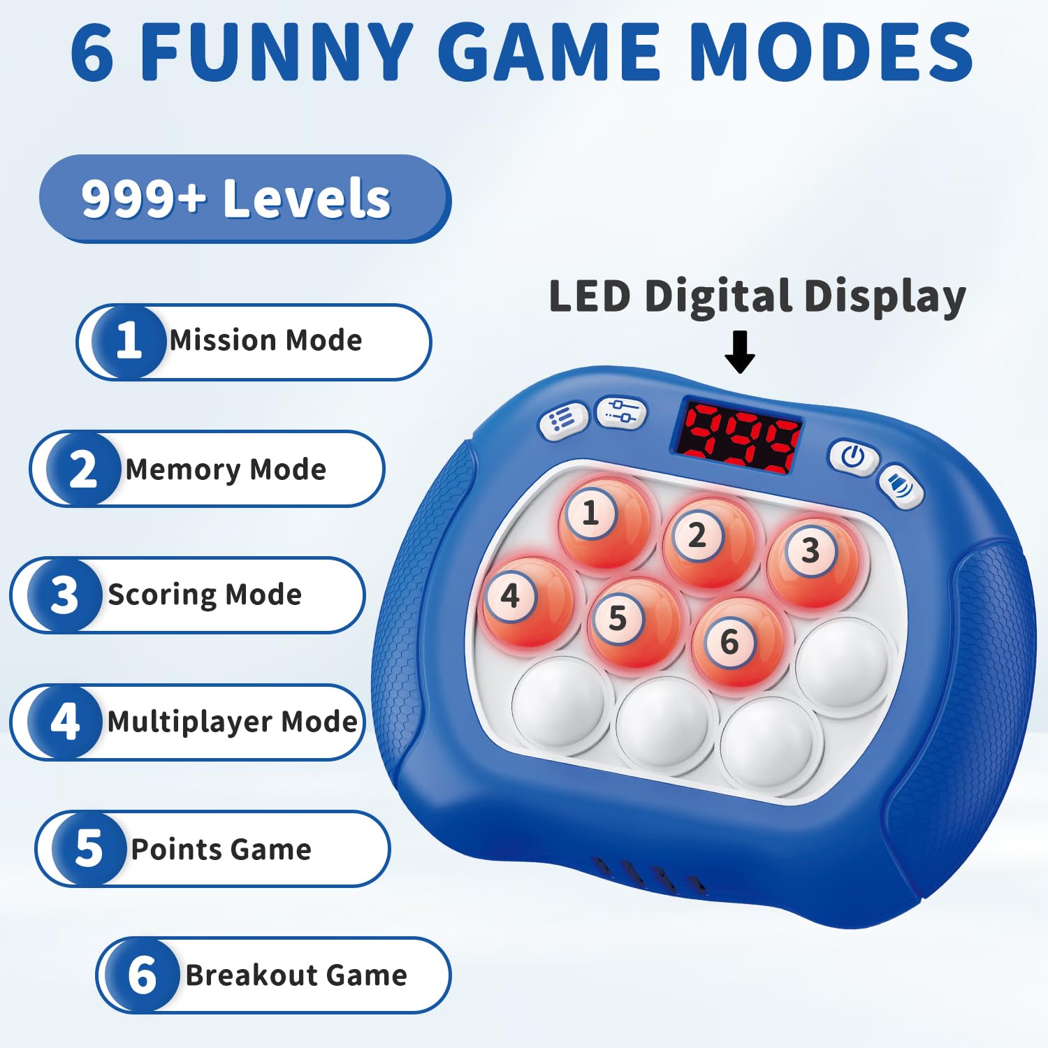 Intoypad Pop Game on table demonstrates quick push bubbles for focused concentration.