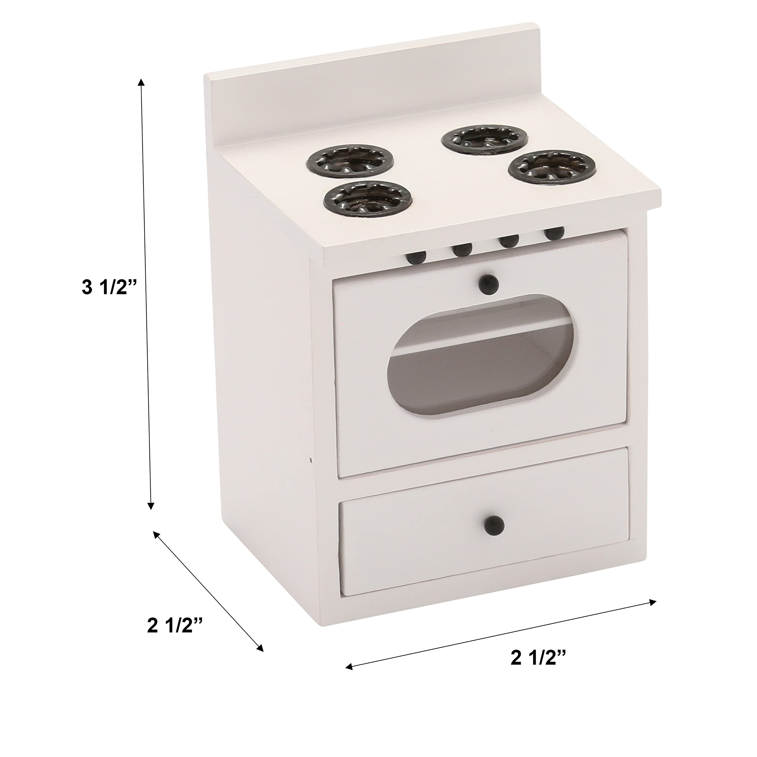 Inusitus stove drawer open revealing tiny storage for accessories