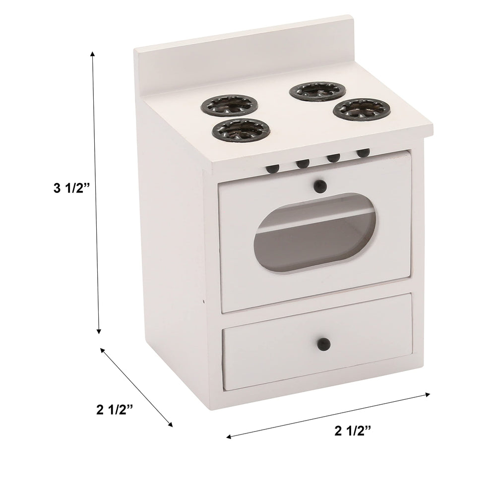 Inusitus stove drawer open revealing tiny storage for accessories