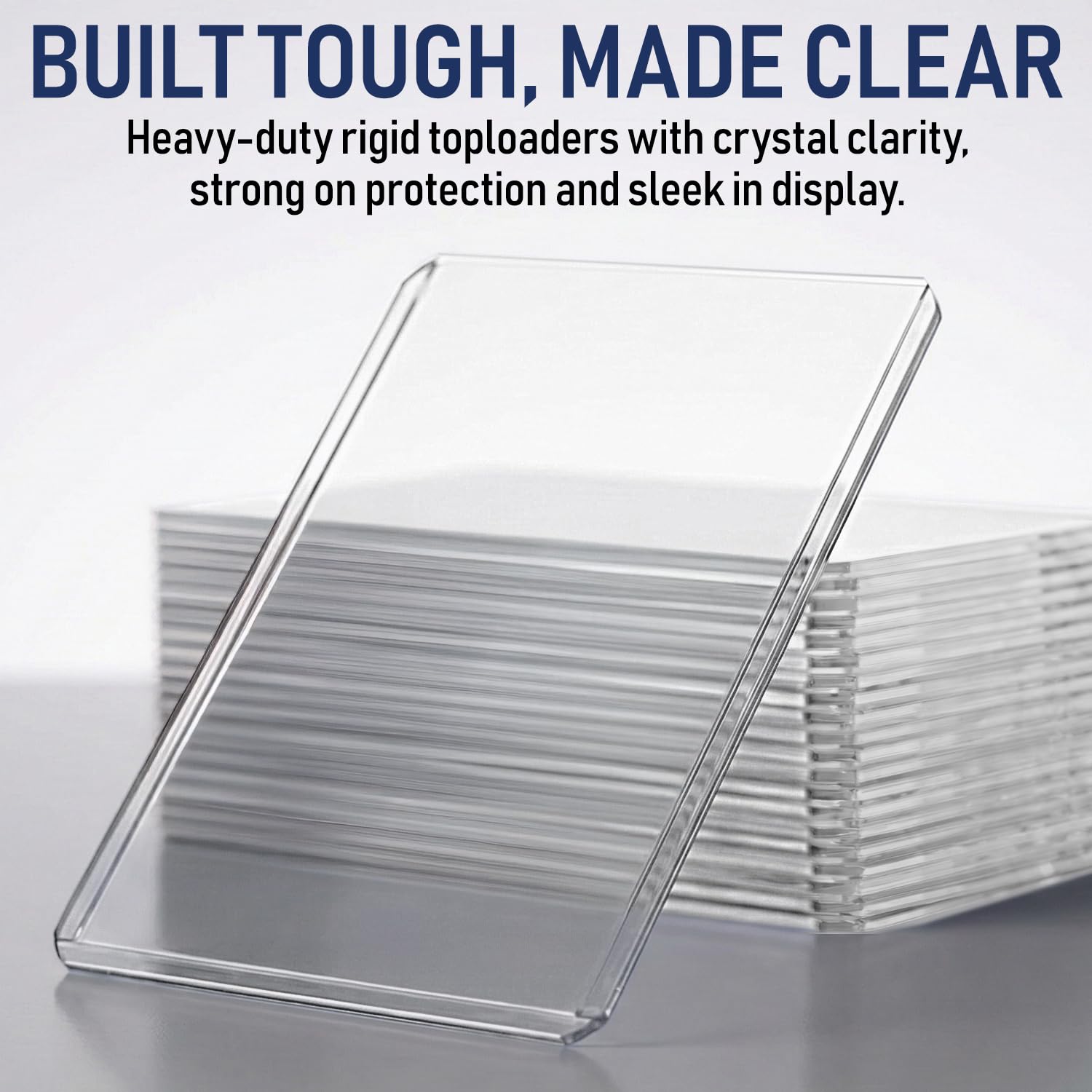 Invested Alliance card top-loaders display offers easy showcase while preserving card condition.