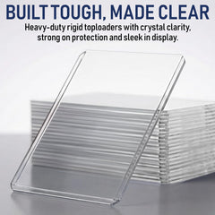Invested Alliance card top-loaders display offers easy showcase while preserving card condition.