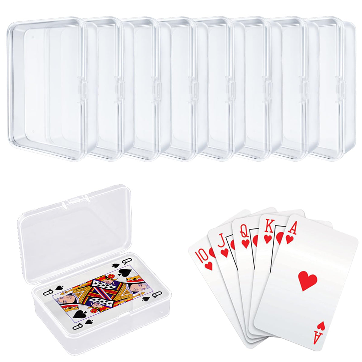 IOKUKI 8-pcs blank card case for neat, portable card storage.