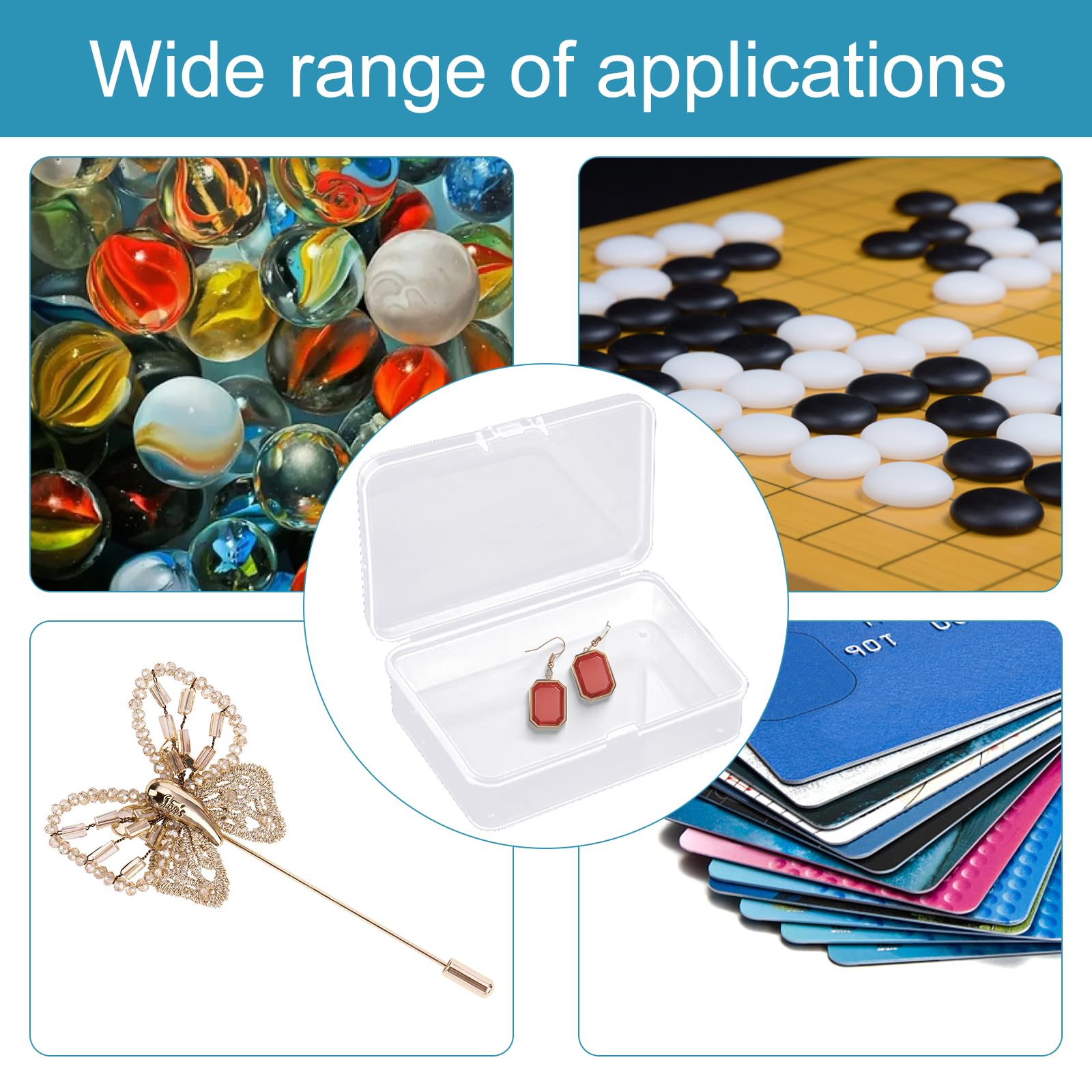 IOKUKI durable transparent card box built for long-lasting use.