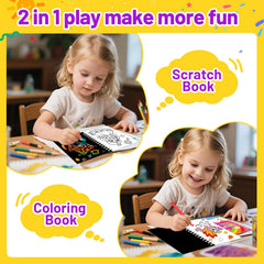 iooo wooden styluses included, tactile tools for scratch art play