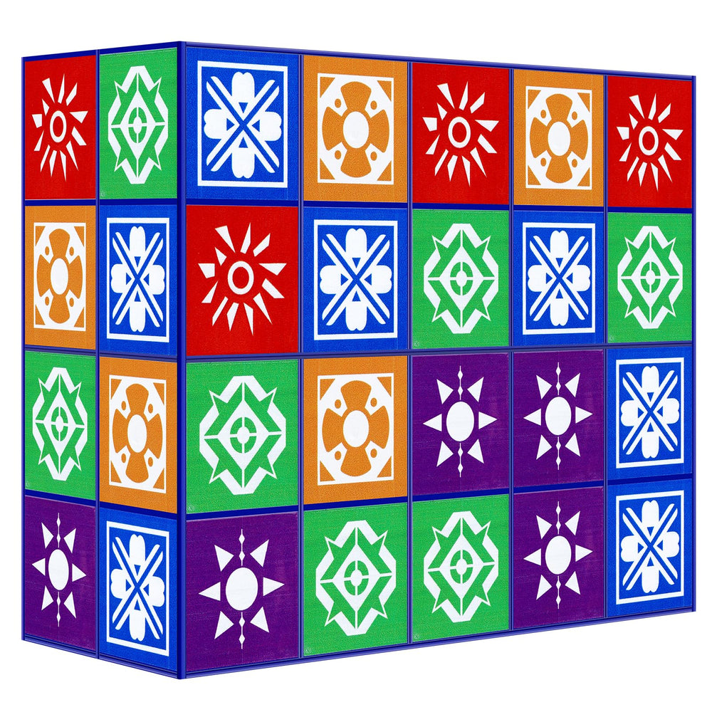 IORNBEAU puzzle matching blocks show color blocks for quick pattern recognition and dexterity.