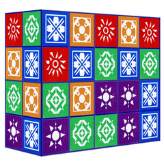 IORNBEAU puzzle matching blocks show color blocks for quick pattern recognition and dexterity.
