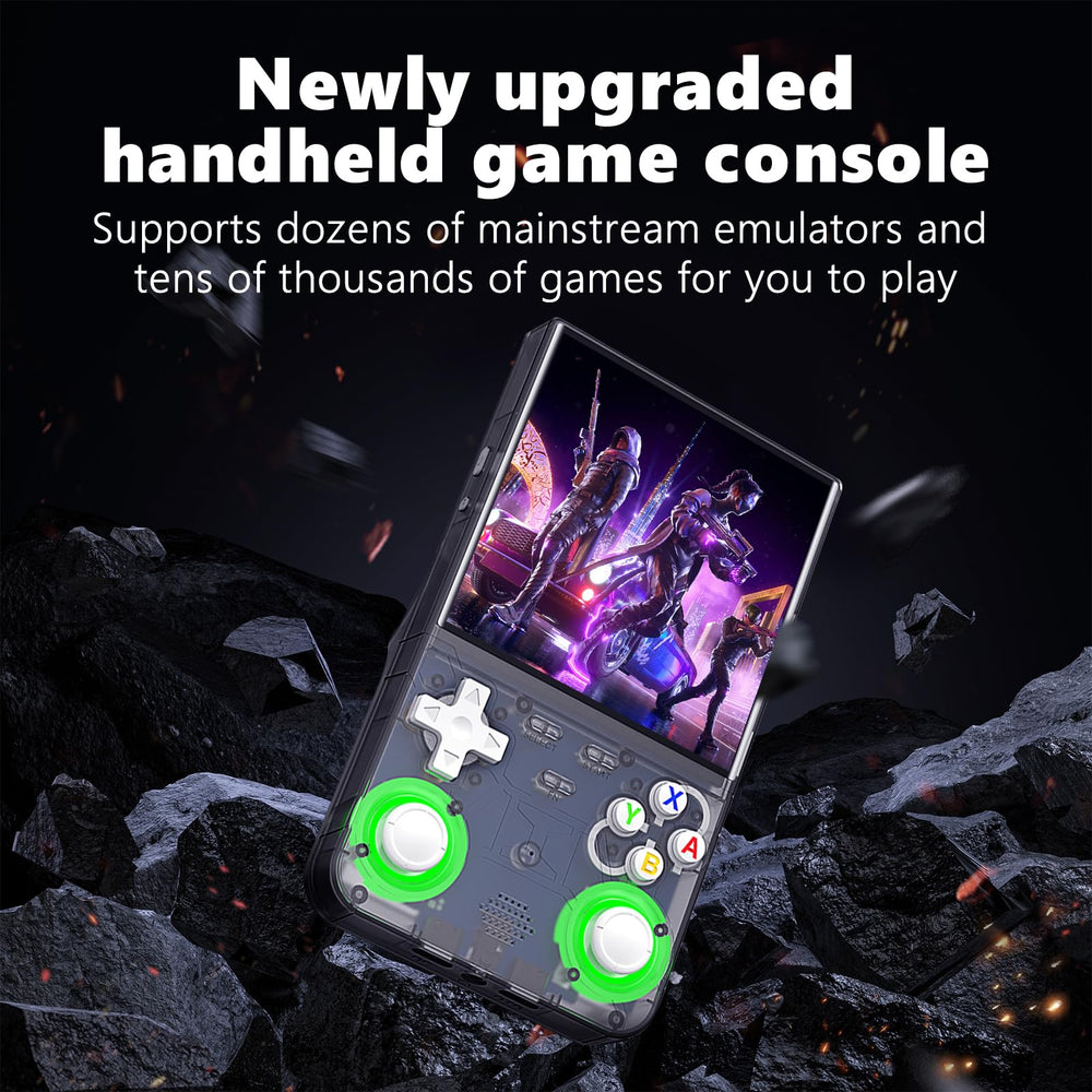 ioscre R36ULTRA 7-color LED lighting enhances gaming ambience during sessions.