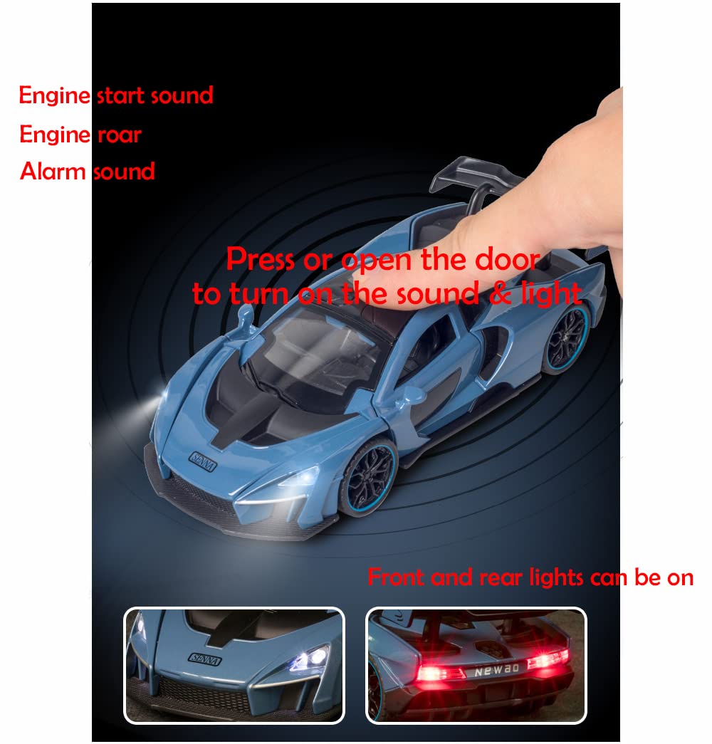 iPariser McLaren Senna toy with doors open, interior detail visible