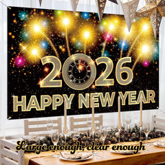 iPartycool photo studio backdrop provides a professional NYE setup.