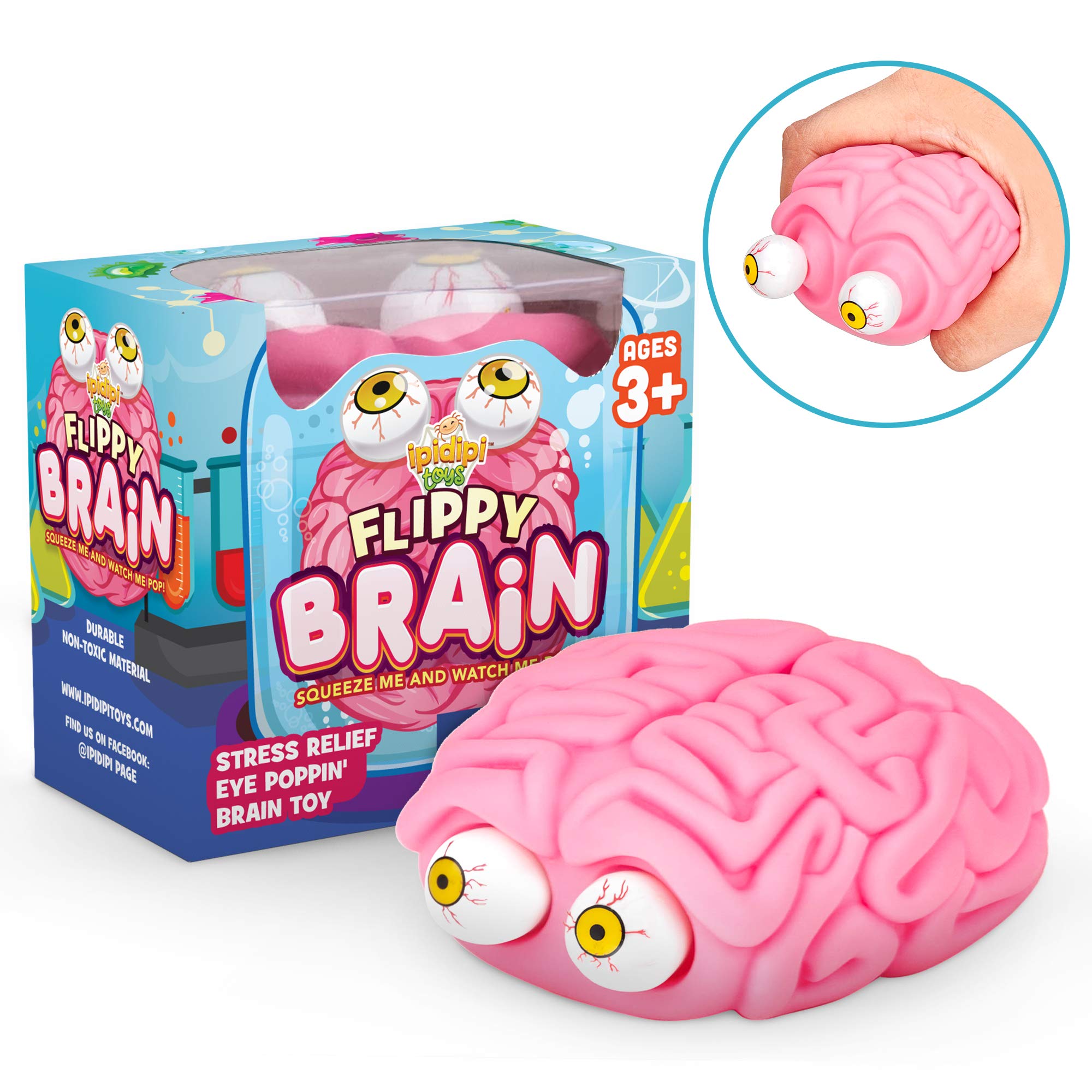 IPIDIPI TOYS Flippy Brain eye-popping toy for playful stress relief and fun.