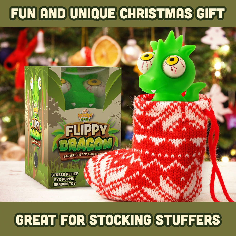 IPIDIPI TOYS Flippy Dragon gift box highlights a ready-to-gift sensory treat.