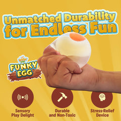 IPIDIPI TOYS Funky Egg Squishy Ball bounce demo after squish