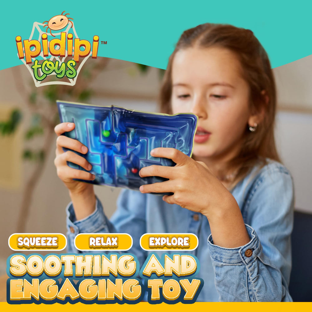 IPIDIPI TOYS squeezing action demonstrates soft, durable gel for sensory fidgeting.