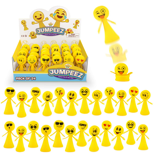 IPIDIPI TOYS Jumpeez Rocket Poppers 24-pack ready for party favors and playground fun.