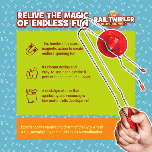 IPIDIPI TOYS Rail Twirler LED light brightens playtime and bedtime visuals.