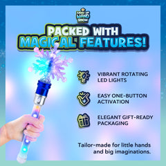 IPIDIPI TOYS Snowflake Wand uses durable, kid-friendly materials for lasting fun.