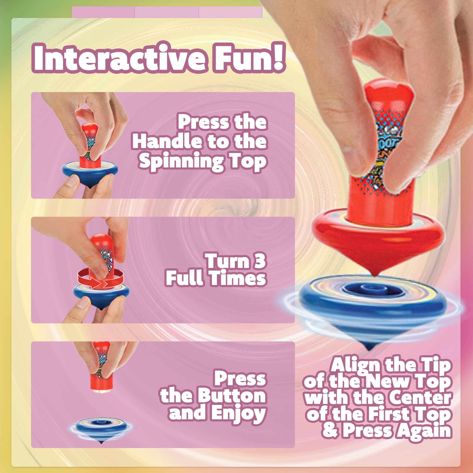 IPIDIPI TOYS Spineez battery-free spin encourages hands-on exploration.