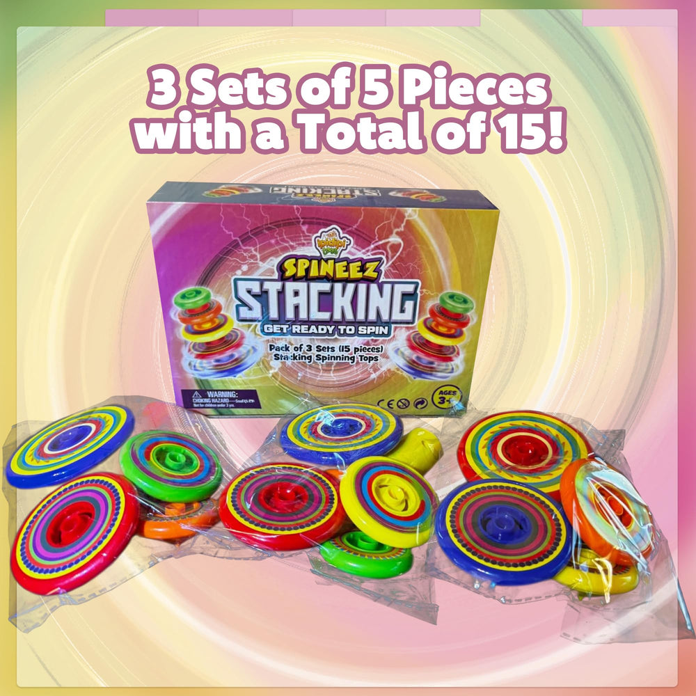 IPIDIPI TOYS Spineez mega tops support creative towers and group play.