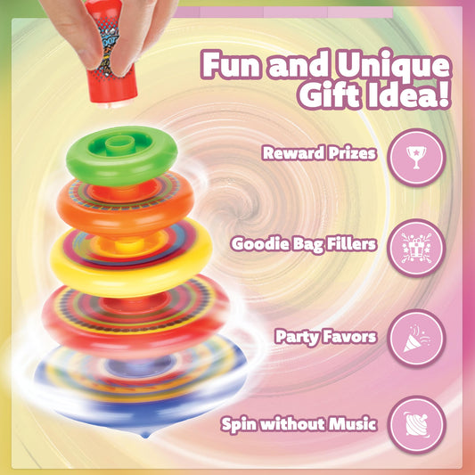 IPIDIPI TOYS Spineez UFO spinner lights showcase vibrant motion during calm play.