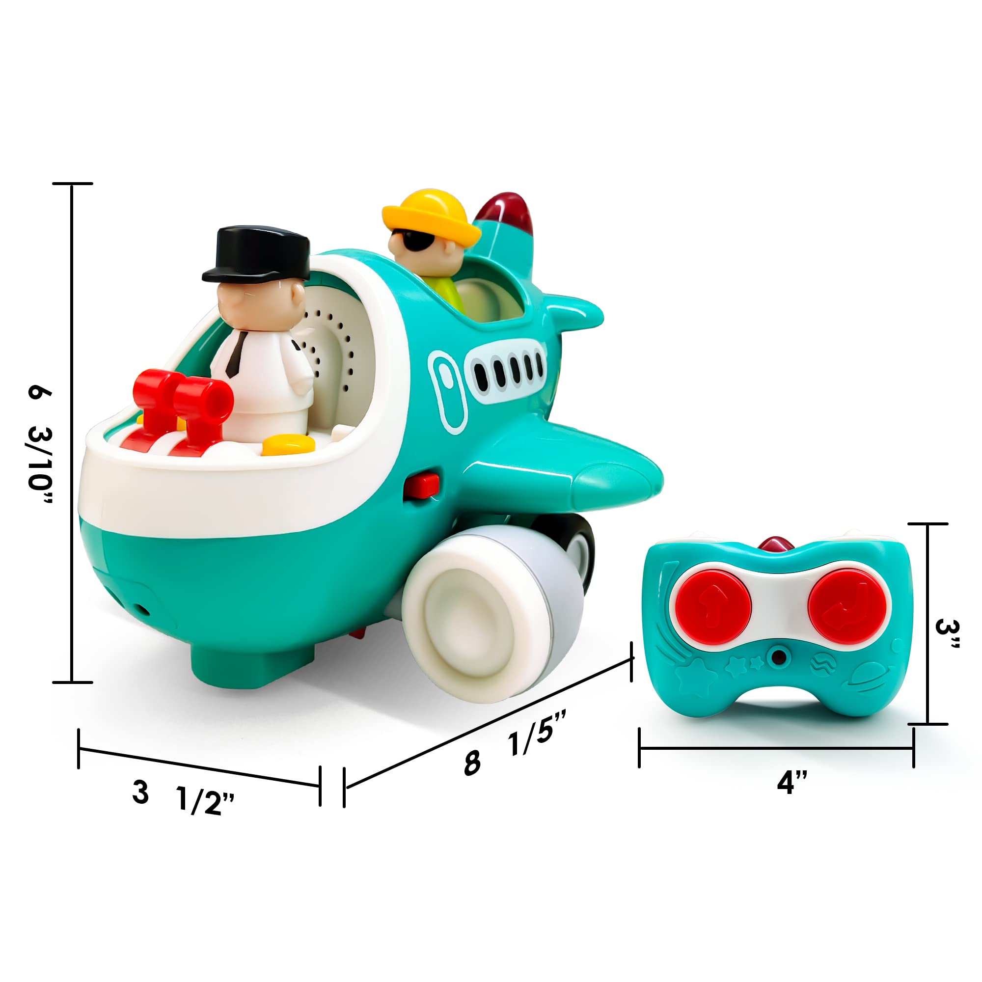 iPlay air airplane toy during toddler playtime showcases safe design.
