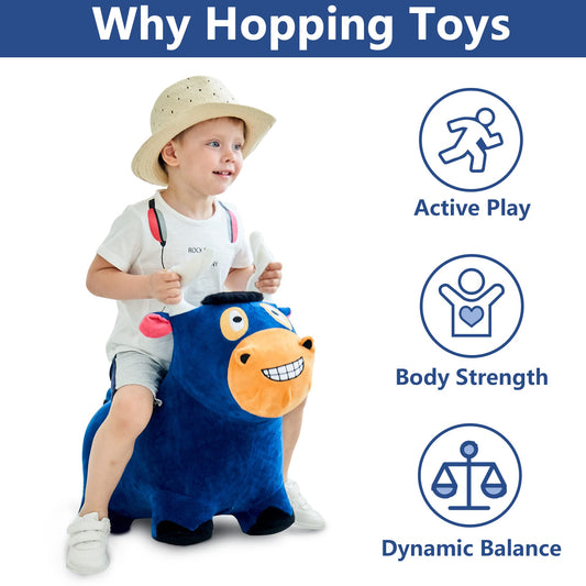 iPlay Bouncy Pals bull horn grip supports hopping and balance