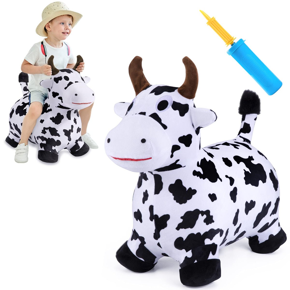 iplay Bouncy Pals Cow Hopper for active indoor and outdoor play