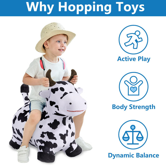 iplay Bouncy Pals Horse Hopper helps balance during hopping fun