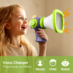 iplay child mode voice effect makes friendly, playful announcements during games.