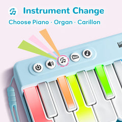iPlay iLearn 15-key rainbow-light keyboard with guided play