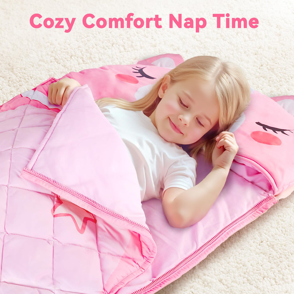 iPlay iLearn 2-in-1 slumber sack transforms into a comfy pillow