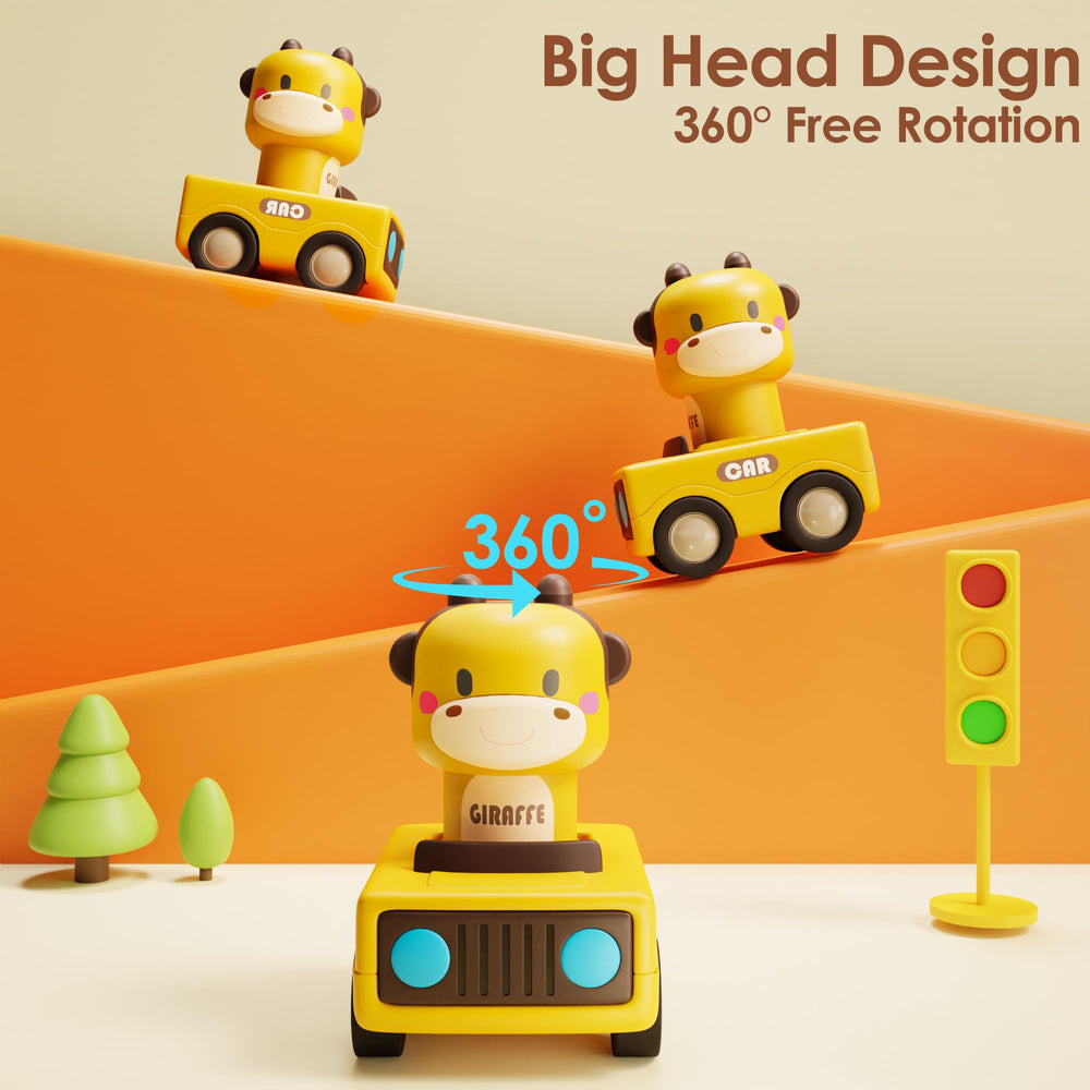 iPlay iLearn animal racing cars set; inspires imaginative play on the go