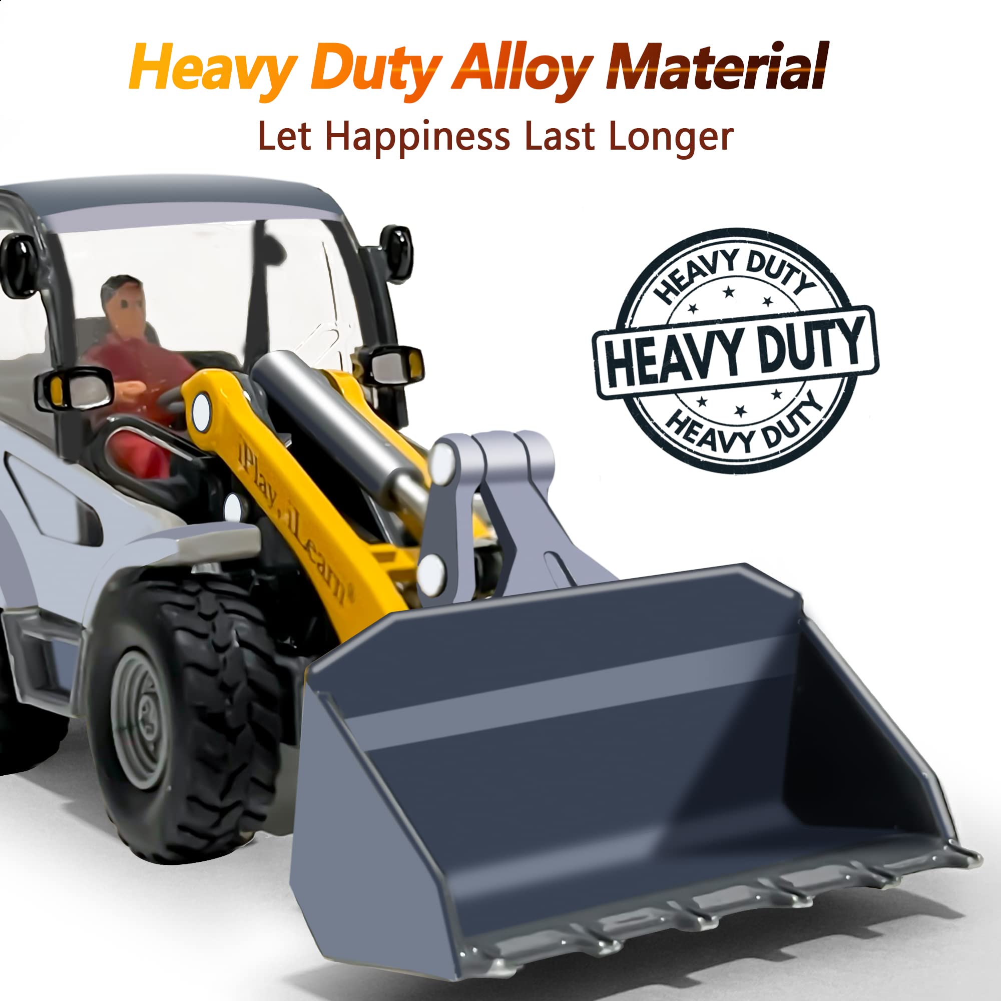 iPlay iLearn backhoe for digging pretend jobs and fine motor skill development.