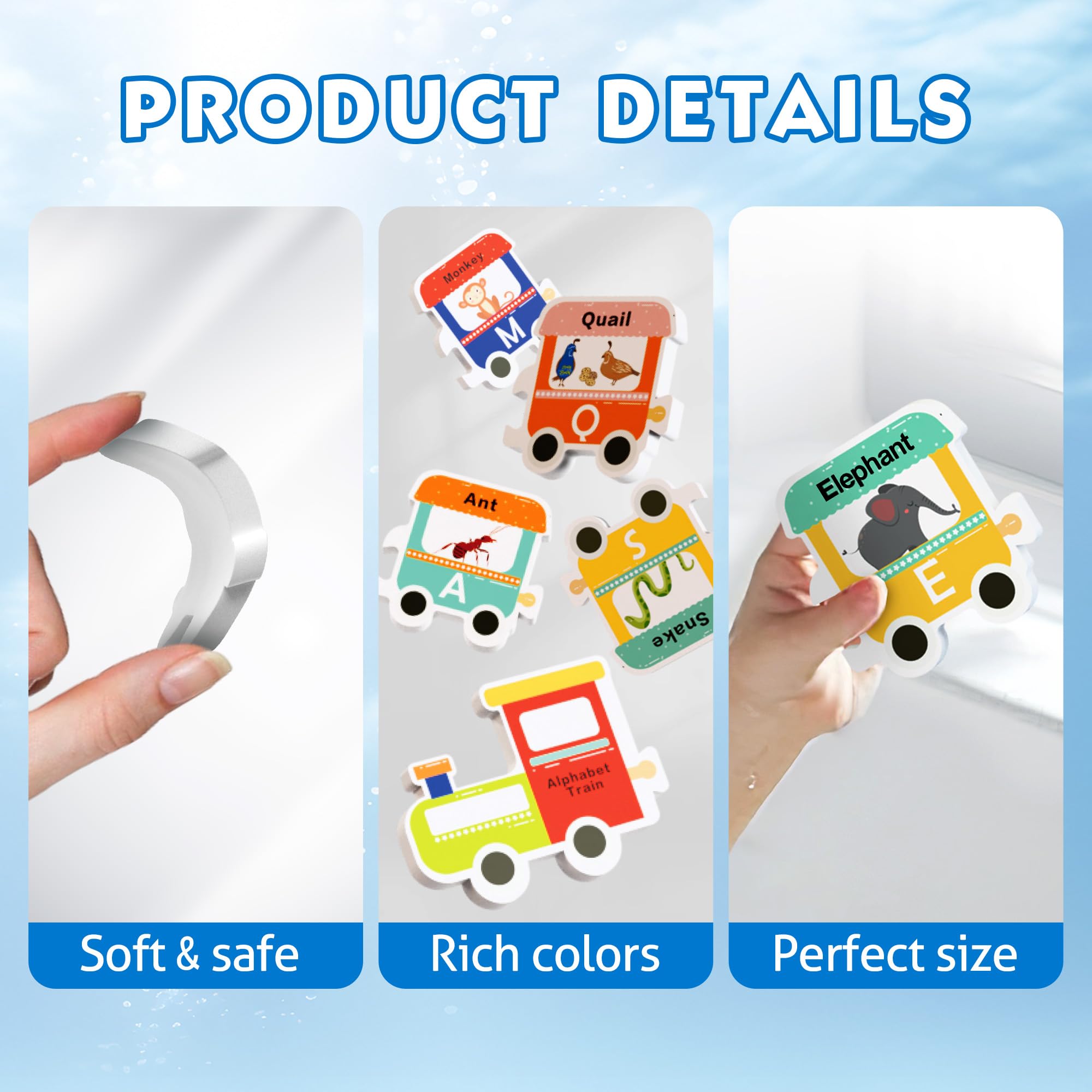 iPlay iLearn bath time imaginative play with a steam train design