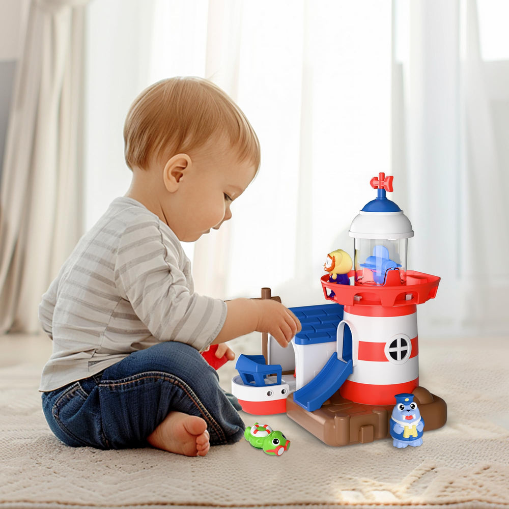 iPlay iLearn bath toy in use during a child’s bath-time adventure.