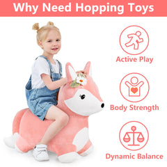 iPlay iLearn Bouncy Pals Fox ears provide easy grip for little hands.