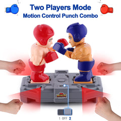 iPlay iLearn boxing toy shown in quick-assembly steps for easy setup.