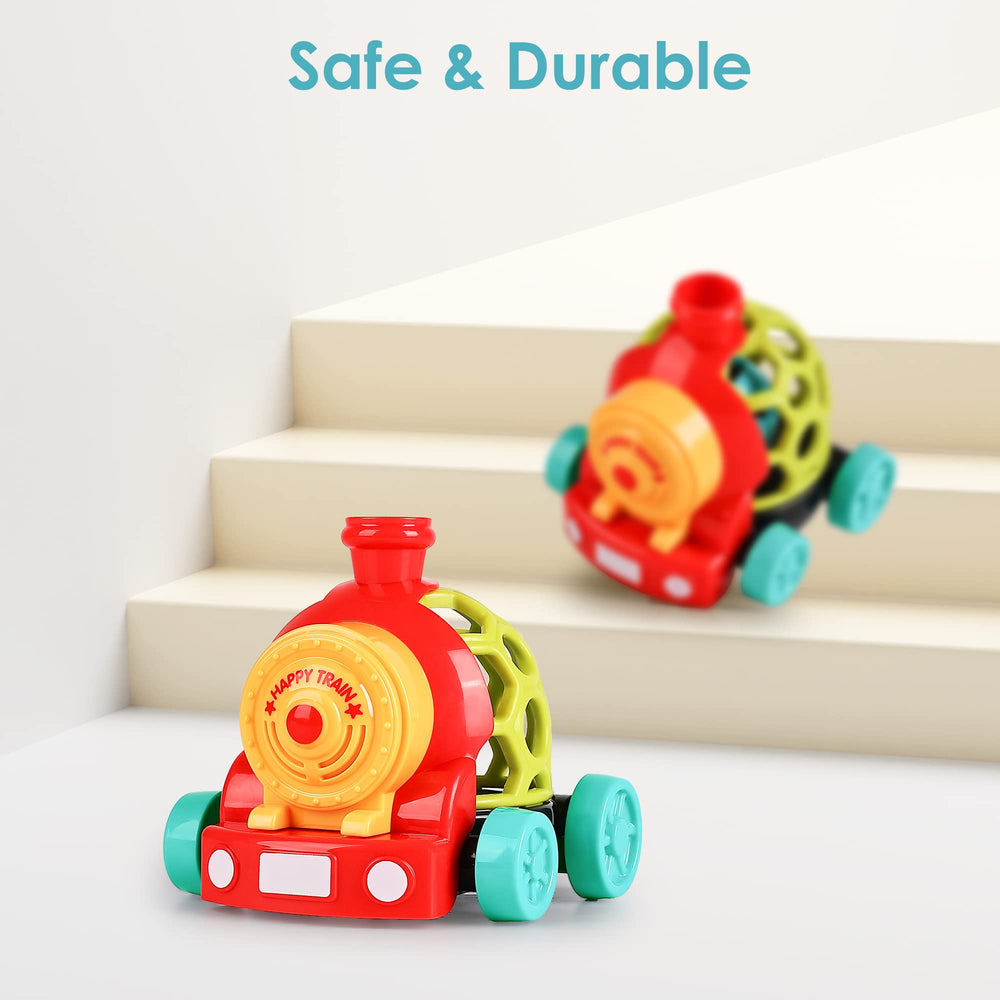 iPlay iLearn push-and-go play helps early motor skills and crawling practice.