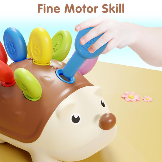 iPlay iLearn colorful quills support color matching play and fine motor practice.