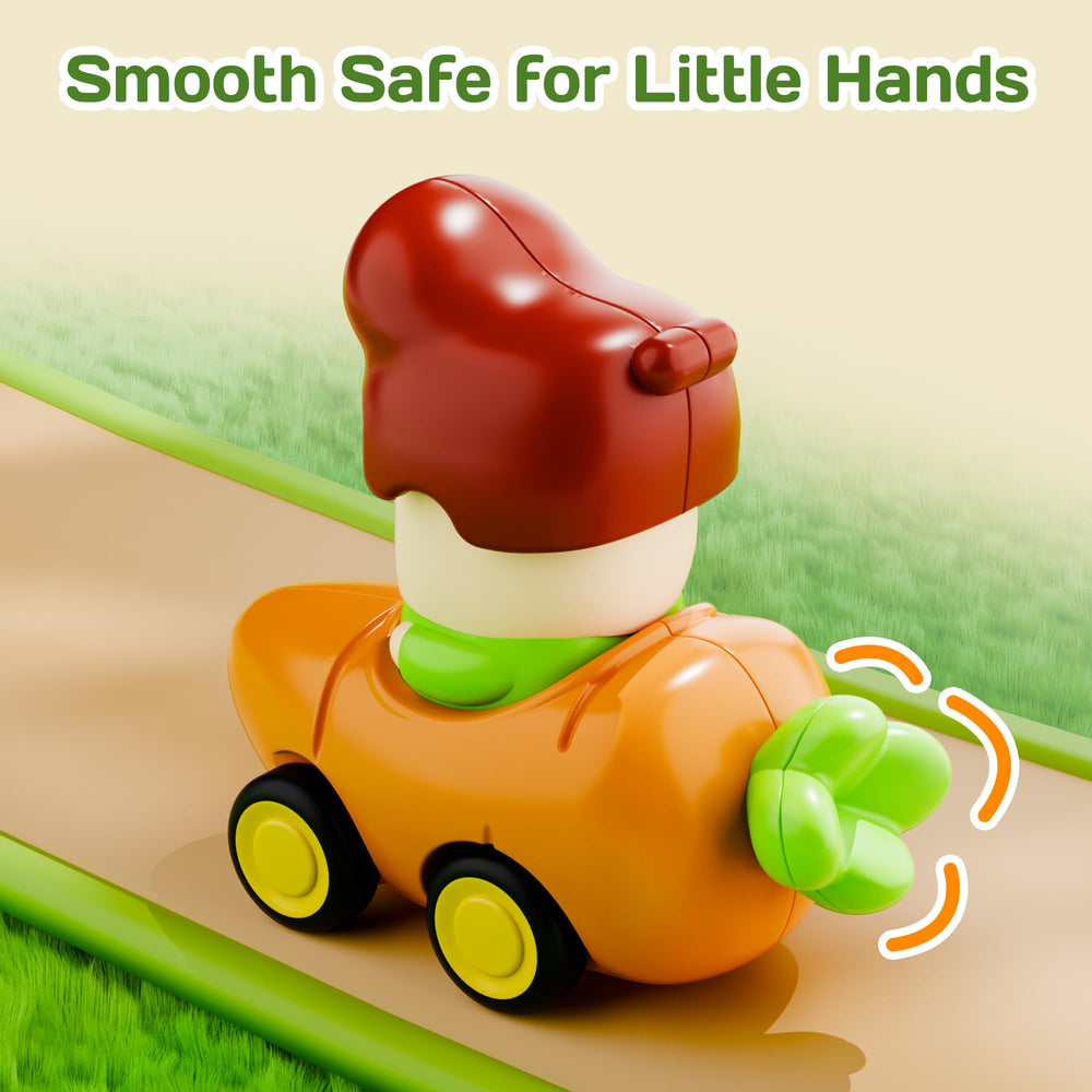 iPlay iLearn corn racer supports scooting fun on flat surfaces at home.