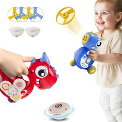 iPlay iLearn dinosaur flying disc launcher for outdoor play