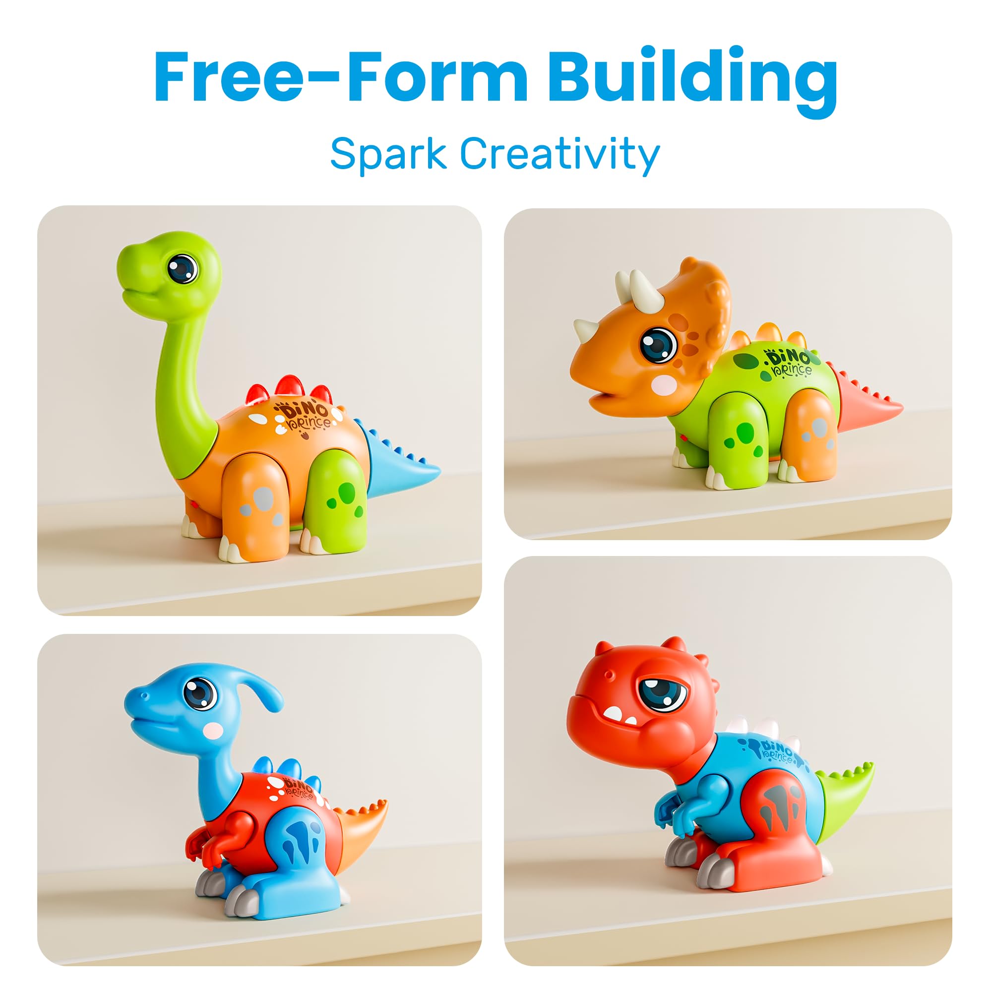 iPlay iLearn dinosaur lights and roars feature in action