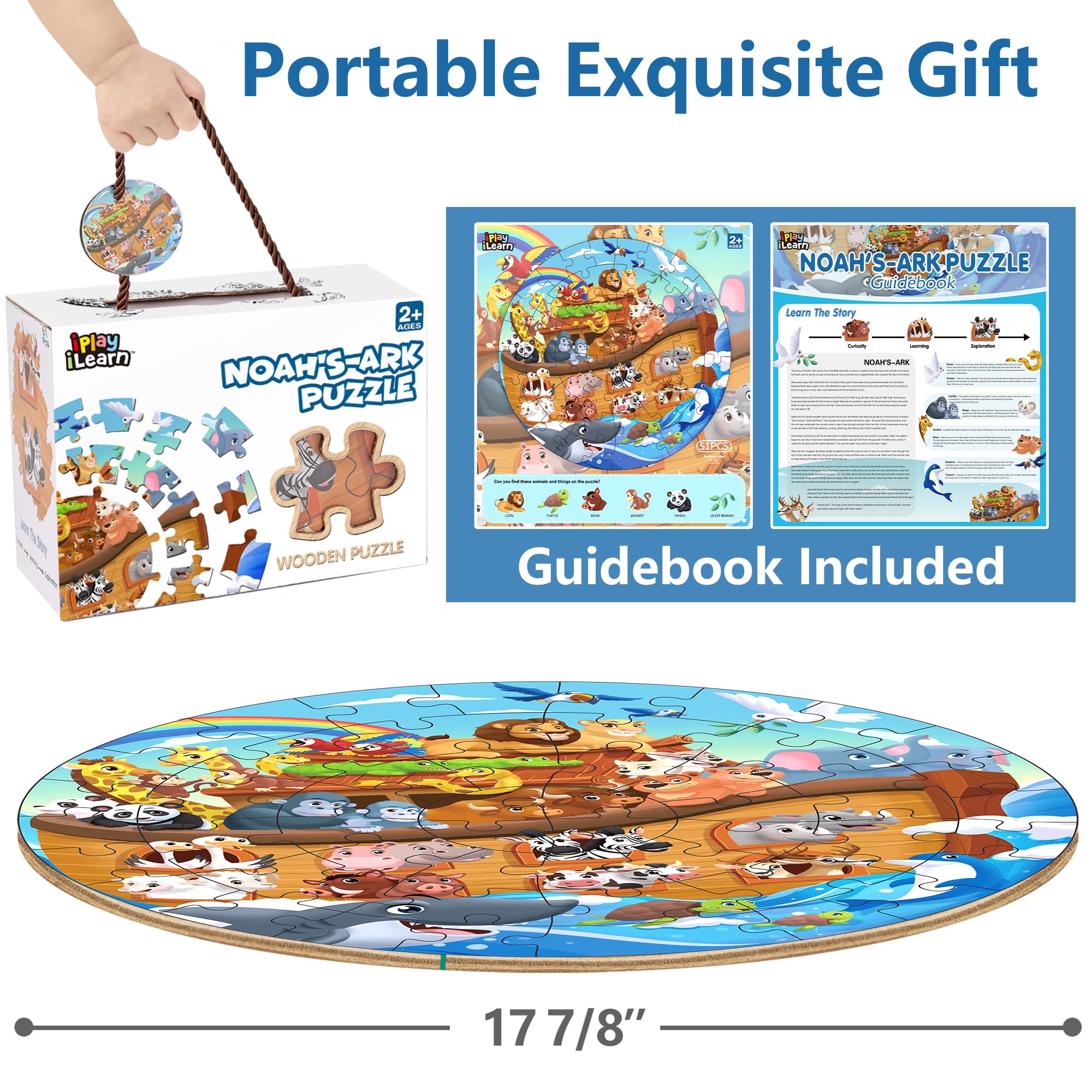 iPlay iLearn durable wooden pieces built for repeated use and long-lasting fun