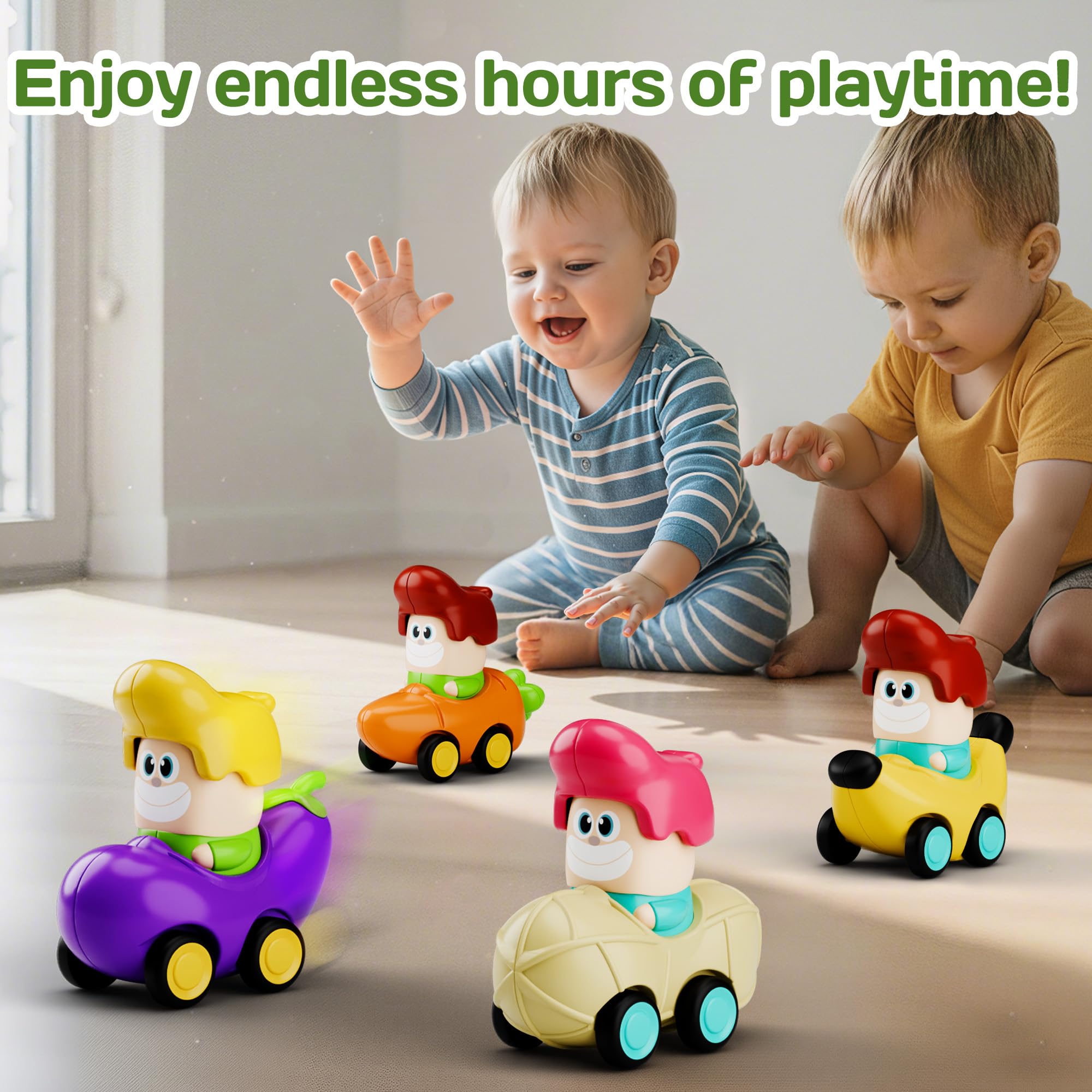 iPlay iLearn eggplant racer is a friendly fruit-themed toy for curious explorers.