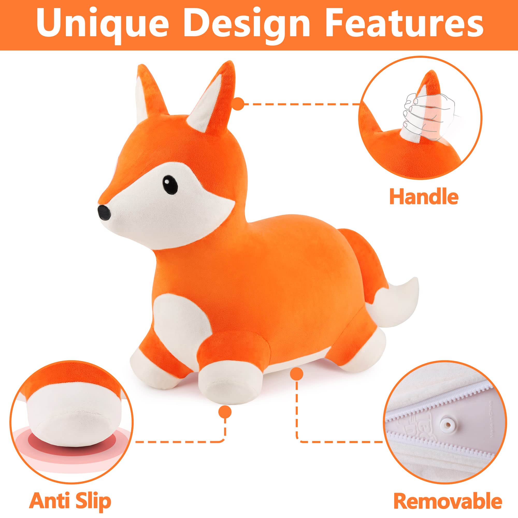 Removable zipper cover is washable for easy care