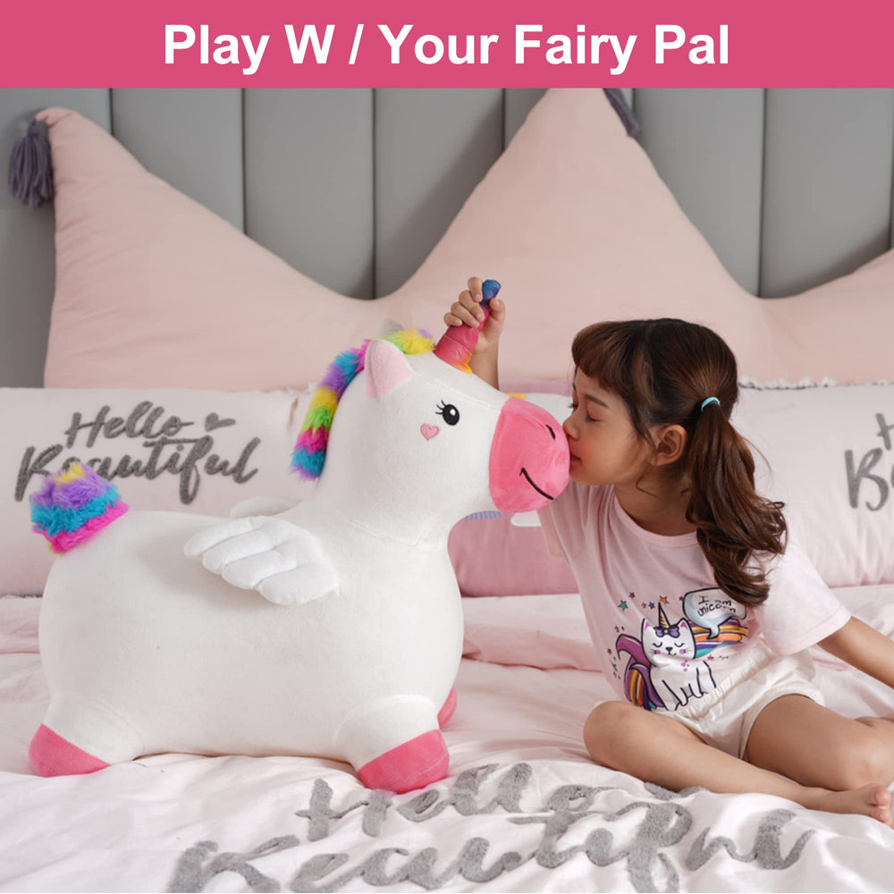 iPlay iLearn hopping unicorn packaging, ready-to-use gift for birthdays