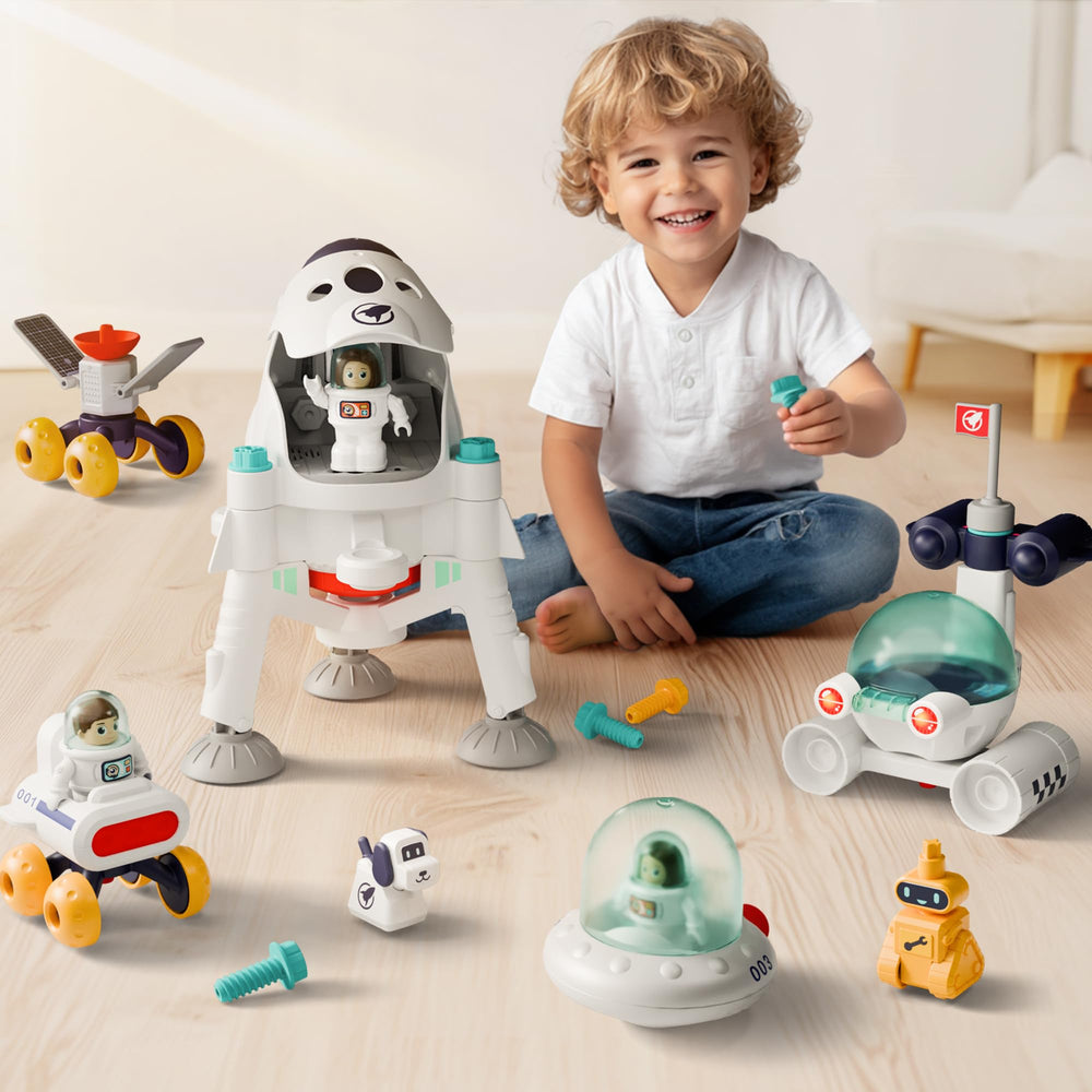 iPlay iLearn Interstellar Space Station assembly scene sparks STEM curiosity